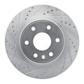 DFC 07-17 Buick Enclave Front Left Drilled & Slotted Silver Brake Rotor