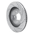 DFC 07-17 Buick Enclave Front Left Drilled & Slotted Silver Brake Rotor