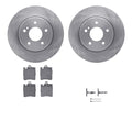 R1 Concepts Brake Rotor- Blank with Optimum Oe Pads Hdw