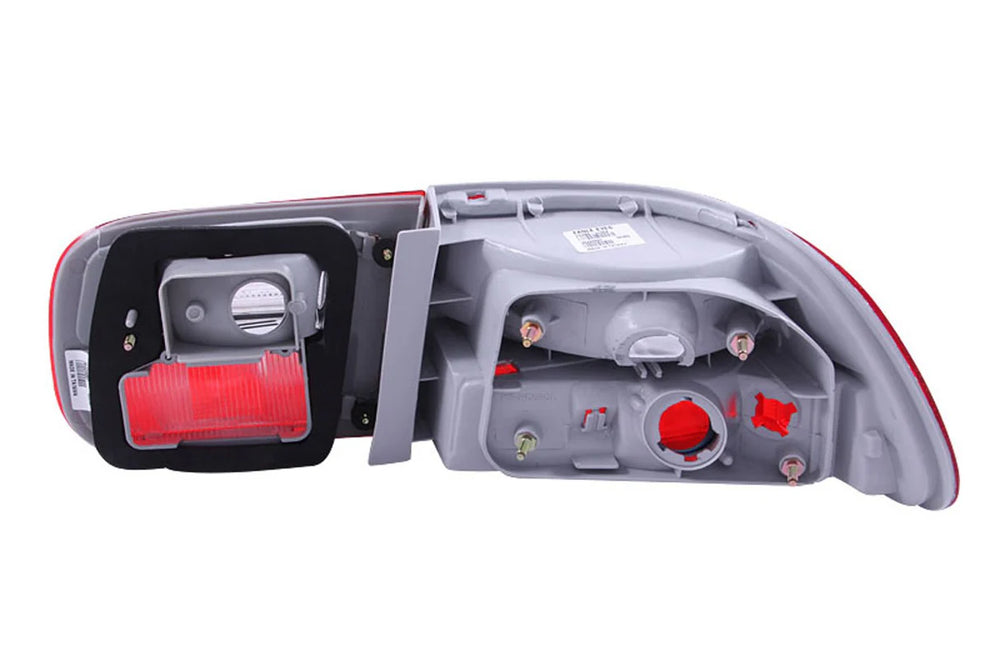 9295 HONDA CIVIC OEM STYLE RED/CLEAR TAIL LIGHTS