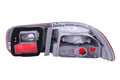 9295 HONDA CIVIC OEM STYLE RED/CLEAR TAIL LIGHTS