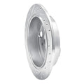 R1 95-02 Mazda Millenia Rear Right Drilled & Slotted Silver Brake Rotor