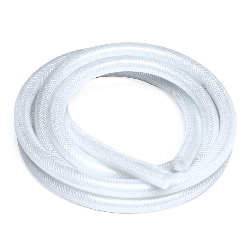 HPS Performance 1 ID Clear high temp reinforced silicone heater hose 10 feet roll Max Working Pressure 50 psi Max Temperature Rating: 350F Bend Radius: 4