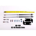 NRG Hood Damper Kit (Polished) - 92-95 Honda Civic