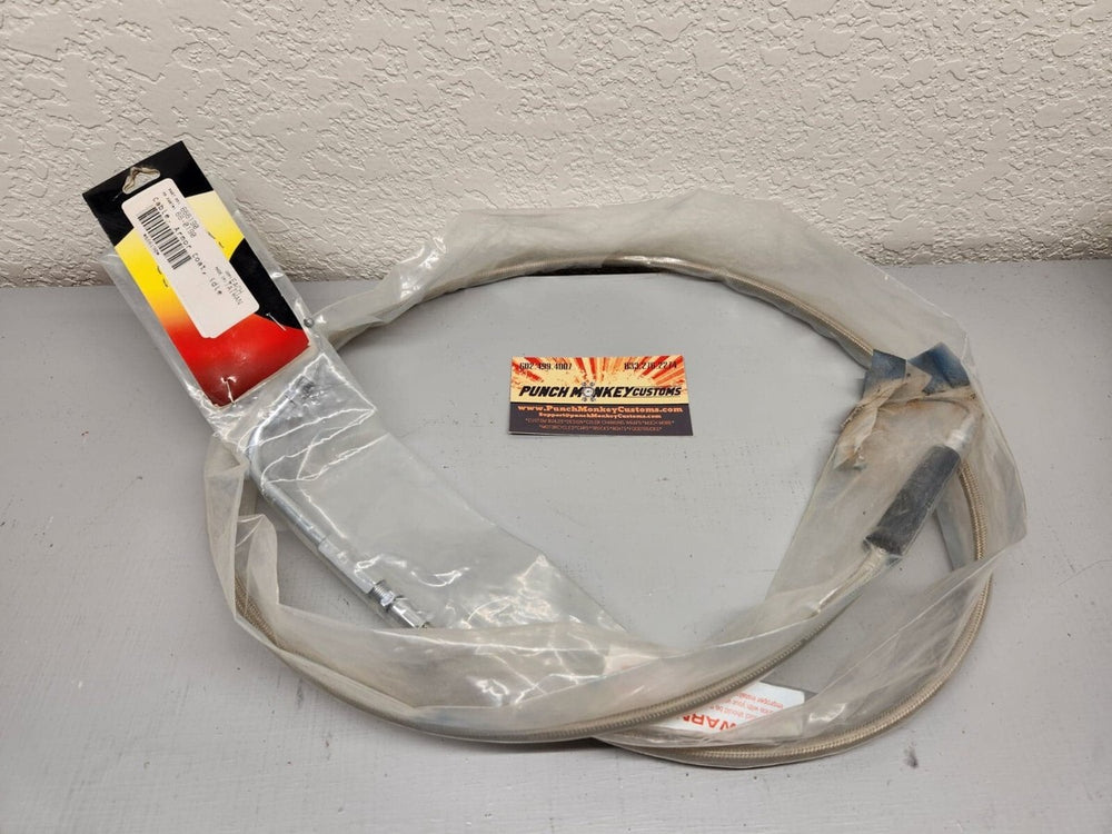 Bikers Choice 81 84-95 FLHT Armor Coat Idle Cable for S&S E/G +6 Inch 48.5 Inch 90 Degree Elbow