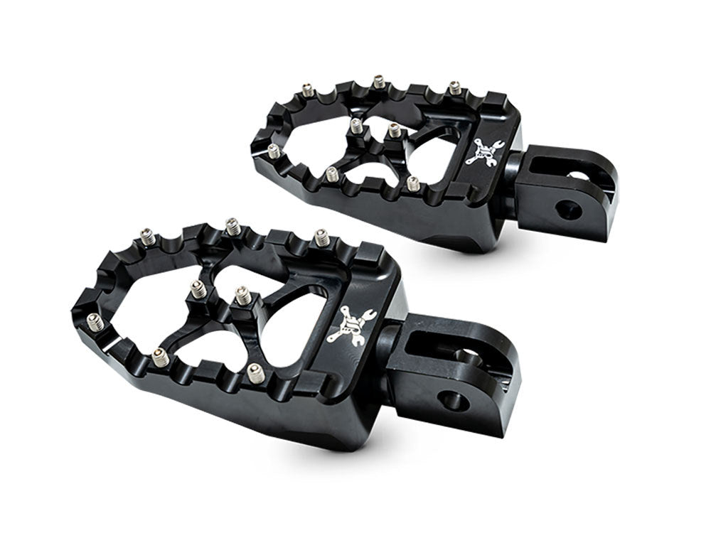 Burly Brand 18-24 M8 Softail MX-Evolution Passenger Pegs - Black