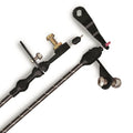 VINTAGE SERIES D C6 KICKDOWN CABLE BLK WRAP W/WHITE TRACERS