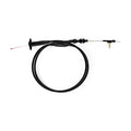 CRUISE CONTROL CABLE KIT; FOR TPI; WITH BLACK SS HOUSING AND BLACK ALUMINUM FITT