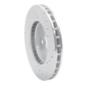 R1 88-93 Toyota Celica Front Left Drilled & Slotted Silver Brake Rotor