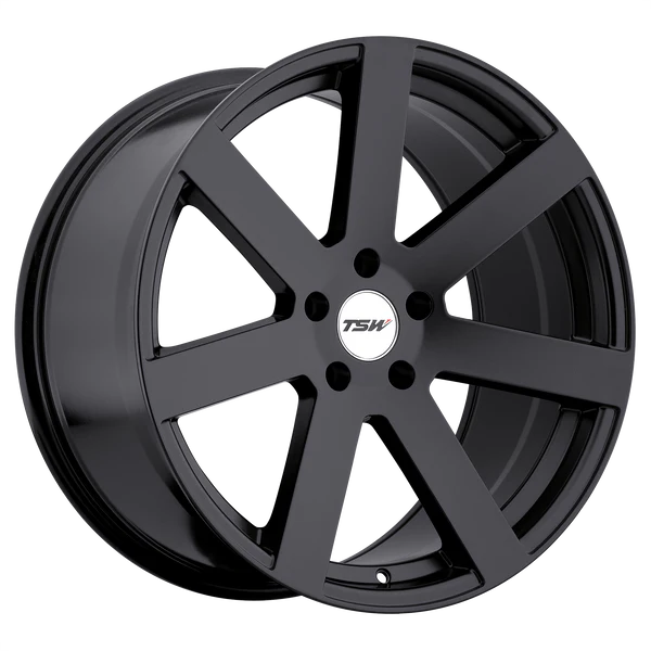 TSW Alloy Wheels black auto part