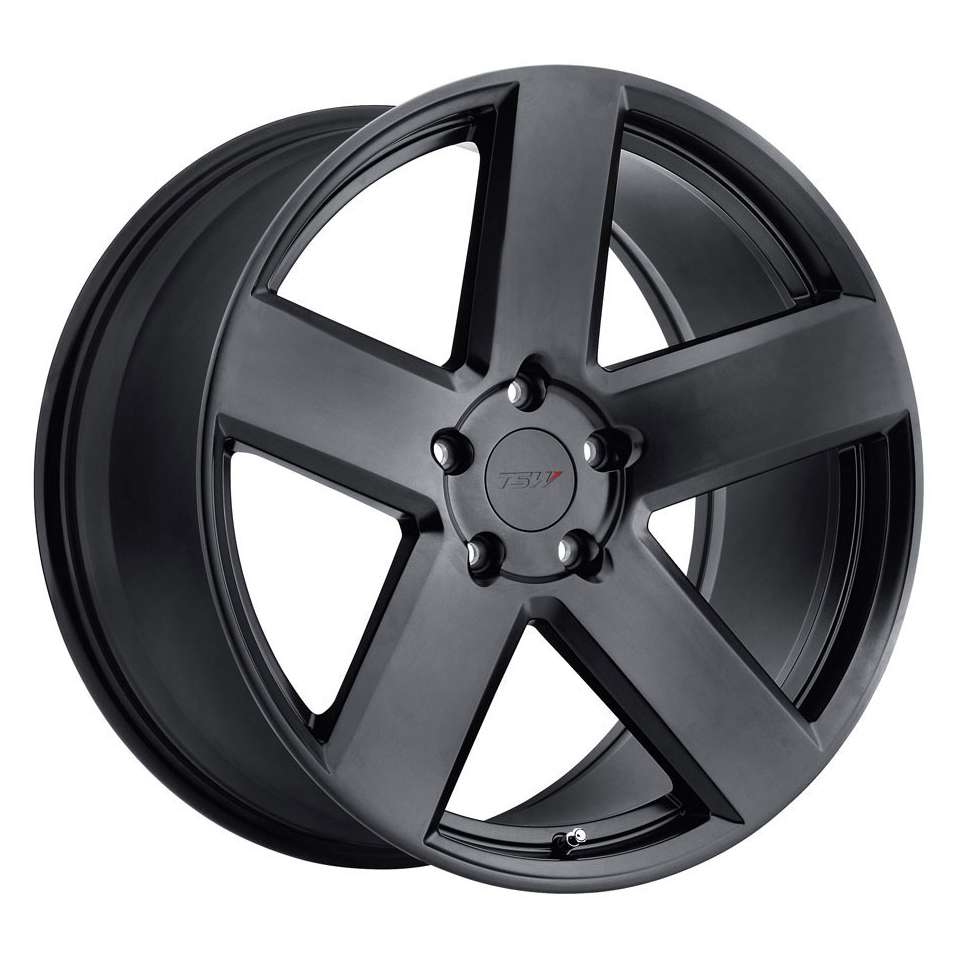 TSW Alloy Wheels black auto part