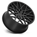 ~(37 lbs. 22X22X12)~ TSW VALE 20x10.0 5/120 ET25 CB76.1 DOUBLE BLACK - MATTE BLACK W/GLOSS BLACK FACE