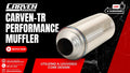 Carven Universal Carven-TR Performance Muffler 304SS 2.5in. Inlet / 15in. OL / 5in. OD