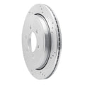 DFC 02-06 Ford Expedition Rear Right Drilled & Slotted Silver Brake Rotor
