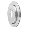 R1 Concepts Brake Rotor Drilled and Slotted Silver Fits Ford Expedition