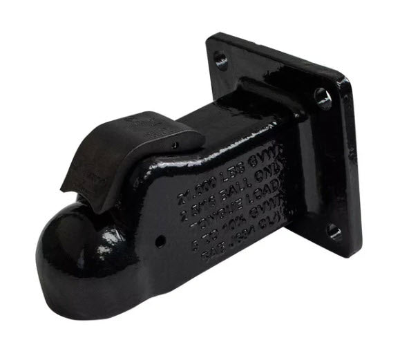 2 5/16IN BLACK EZ LATCH METAL HANDLE 5/8IN HOLES 21K LB FLAT MOUNT
