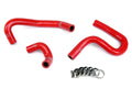 HPS Performance Reinforced Red Silicone Heater Hose Kit Coolant for Toyota 96-02 4Runner 3.4L V6 without rear heater