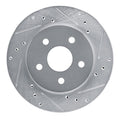 R1 88-90 Dodge Monaco Front Right Drilled & Slotted Silver Brake Rotor