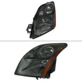 2.0L HEADLIGHTS MATTE BLACK HOUSING CLEAR LENS - NO BULBS INCLUDED
