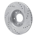 DFC 06-09 Buick Rainier Front Left Drilled & Slotted Silver Brake Rotor