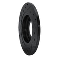 R1 82-86 Nissan Pulsar NX Front Right Drilled & Slotted Black Brake Rotor
