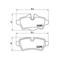 Brembo 05-14 Mini One D HP2 Pads - Rear