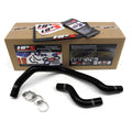 HPS Performance Black Reinforced Silicone Radiator Hose Kit Coolant for Honda 92-00 Civic SOHC D15 D16