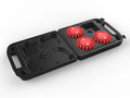 3PIECE LED DISC FLARE EMERGENCY SAFETY KIT W/CHARGE CASECAR & WALL CHARGERUSB