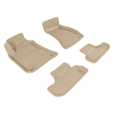 3D MAXpider 2008-2010 Dodge Challenger Kagu 1st & 2nd Row Floormats - Tan