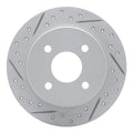 R1 16-25 Mazda MX-5 Miata Rear Left Drilled & Slotted Geoperformance Rotor