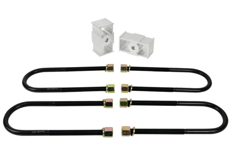 Lowering block - kit 2 Blocks 4 U-Bolts 4 Washers 4 Nuts Install Guide