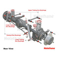 Trailing arm kit 16 Bushings 8 Tubes Grease
