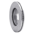 DFC 03-11 Ford Crown Victoria Front Right Drilled & Slotted Silver Brake Rotor