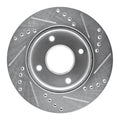 DFC 07-17 Nissan Tiida (Mexico) Front Left Drilled & Slotted Silver Brake Rotor