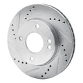 DFC 07-17 Nissan Tiida (Mexico) Front Left Drilled & Slotted Silver Brake Rotor