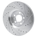 DFC 03-09 Volvo XC90/S60 Front Left Drilled & Slotted Silver Brake Rotor