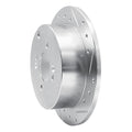 R1 Concepts Brake Rotor Drilled and Slotted Silver Fits Dodge Attitude