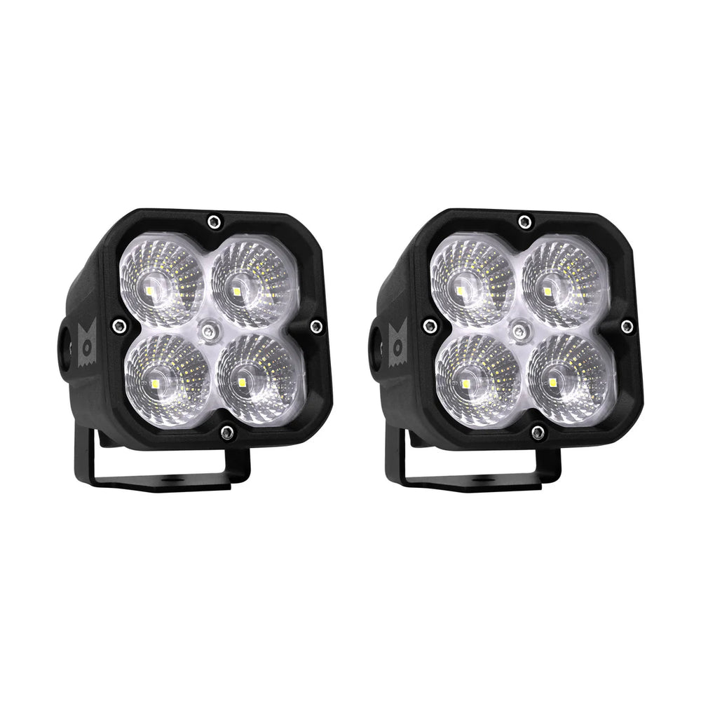 Concept Series Pod 3 Cube LED Pod Lights Flood Beam U Mount (2 EA)