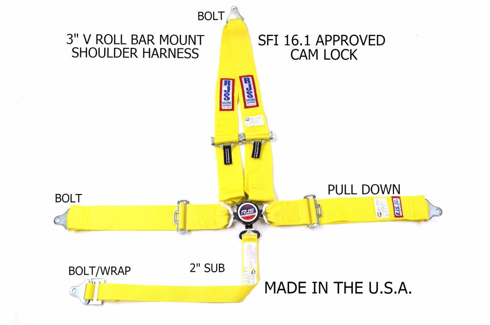 SFI 16.1 CAM-LOCK HARNESS 3' PULL D