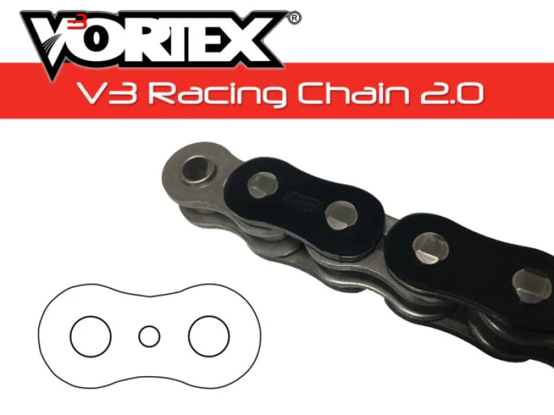 Vortex Racing V3 2.0 Chain 520SX3-98- Black
