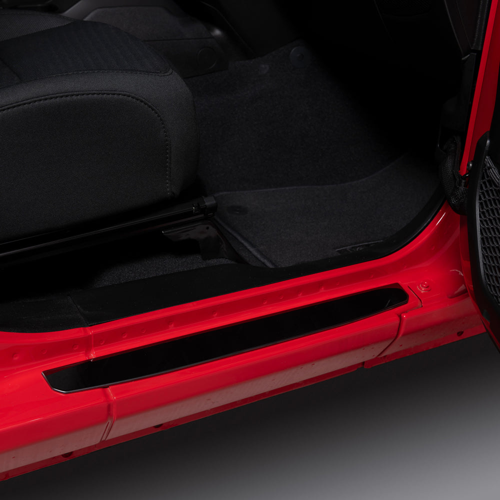 Jeep Wrangler JL / 2020 Jeep Gladiator - Front Only - Door Sills - Black Platinum