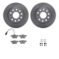 R1 18-25 Audi Q2 Rear Brake Rotor Set w/Ceramic Pads and Hardware