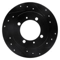 R1 00-07 Mitsubishi SPace STAR (Mexico) Rear Right Drilled & Slotted Black Brake Rotor