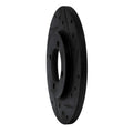 R1 80-83 Toyota Corolla (US/Canada) Front Left Drilled & Slotted Black Brake Rotor