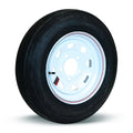 5.3X12 MOUNTED ON WHITE SPOKE 12X4 5X4.5 LOAD RATING: C 6PLY RATED 1045 LBS