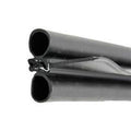 CLIP ON SEAL W/DOUBLE BULB AND WIPER BLACK 2IN X 3IN X 28FT