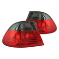 ANZO 2000-2003 BMW 3 Series E46 Taillights Red/Smoke - Outer