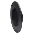 R1 09-14 Acura TL Rear Left Drilled & Slotted Black Brake Rotor
