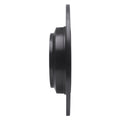 R1 09-14 Acura TL Rear Left Drilled & Slotted Black Brake Rotor
