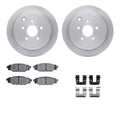 R1 Concepts E- Line Series Brake Rotor with Ceramic Brake Pads Hdw Fits Subaru BRZ